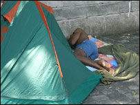 População de rua em Paris