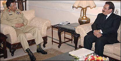 جنرل مشرف، جسٹس افتخار ملاقات