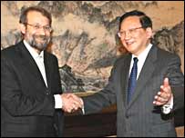 علی لاریجانی در چین 