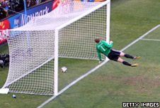 Frank Lampard's 2010 goal in the World Cup