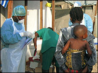 अंगोला में बीमारी