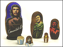 Bonecos do 'Che' baseados nas fotos de Alberto Korda e Rene Burri