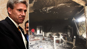 美国驻利比亚大使史蒂文斯在班加西领事馆遇袭死亡。