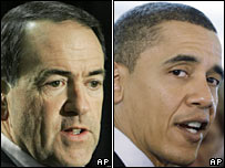 Hai ứng viên được chọn Huckabee và Obama