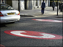 伦敦进城费标记