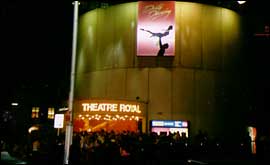 Queues outside the theatre