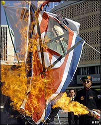 تظاهرات روز 13 اکتبر در سئول عليه آزمايش اتمی کره شمالی