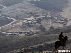 Vista de la mina San José