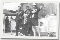 Lisa, Carwen, Dai ac Aled gyda'r fersiwn o'r gan 