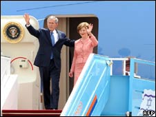 Vợ chồng Tổng thống Bush tới Israel ngày 14/5
