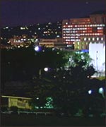 The Kingston skyline at night