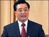 O presidente chinês Hu Jintao