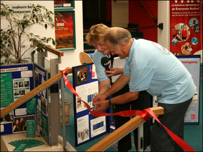 Cutting the ribbon - Heartstart 20th anniversary