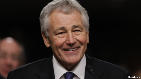 前联邦参议员哈格尔将出任国防部长(资料照片,31/01/2013)