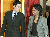 وزیران خارجه آمریکا و بریتانیا در لندن