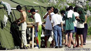 Asylum seekers in Nauru (file photo)