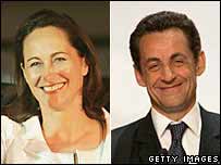 Segolene Royal ve Nicolas Sarkozy