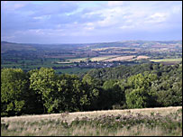 The view to Stoke Canon