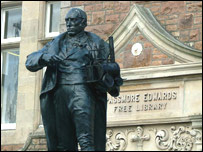 Statue of Richard Trevithick in Camborne