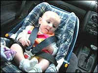 Baby in car seat