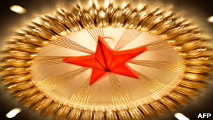 人民大会堂屋顶的红星