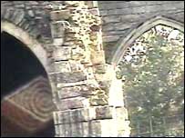 Inside Thornton Abbey.