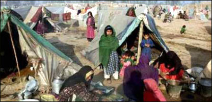 مهاجرين در حال کوچ کردن