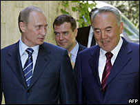Putin ve Nazarbayev