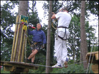 Asa having his training with the instructor