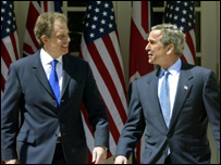 Tony Blair e George W. Bush