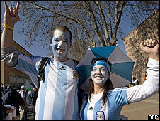 Hinchas argentinos