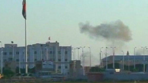 Akçakale'den Suriye tarafındaki çatışmaların görüntüsü