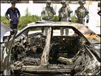 بریگیڈیئر جنرل موسی حاتم الحدیدی کی گاڑی