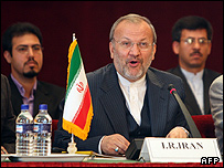 منوچهر متکی وزیر خارجه ایران