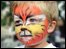 Boy with painted face