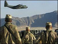 هواپيمای جنگی آمريکا  در افغانستان