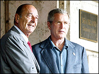 शिराक और बुश