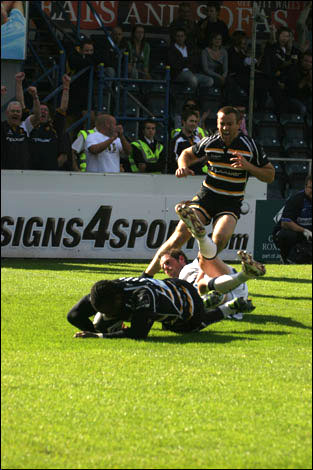 Marcel Garvey, Worcester Warriors v Sale Sharks September 2009