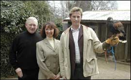 Owners Keith and Jackie with Carl Hester