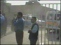 Saldırıya uğrayan polis akademisi