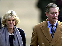 Camilla Parker-Bowles e o príncipe Charles