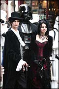 Darth Vader and a couple of Goths