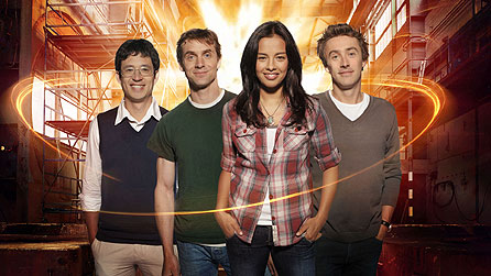 (L-R): Yan Wong, Liz Bonnin, Jem Stansfield and Dallas Campbell