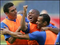 Lúcio, Robinho e Cafu