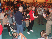 Seguidores de Barack Obama, candidato democrata 