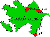 نقشه جمهوری آذربايجان