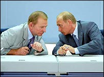 Леонід Кучма і Владімір Путін