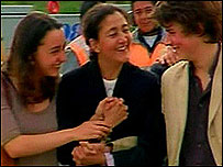 Ingrid Betancourt e os filhos