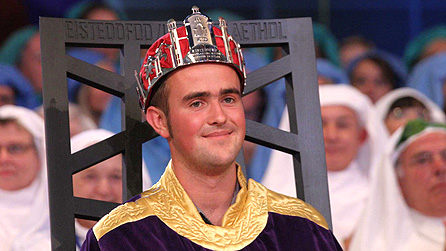 Hywel Griffiths, winner of the Crown at the National Eisteddfod in Cardiff 2008