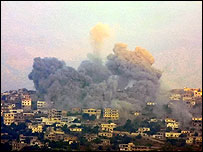 ख़ायम में इसराइली बमबारी